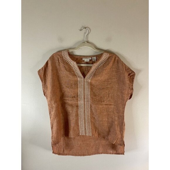 House of Harlow 1960 Orange linen 100% Linen boho chic Size Small NWT - Picture 1 of 9